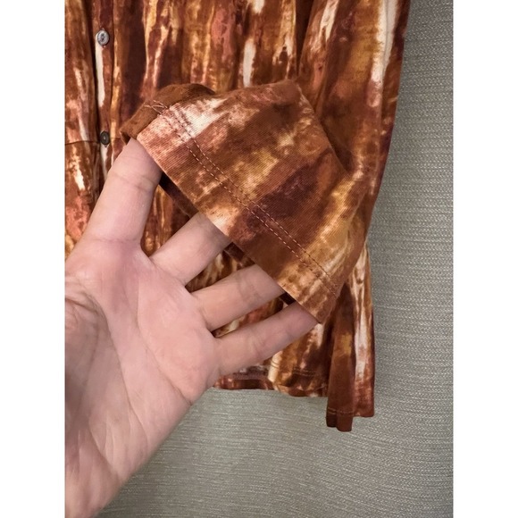 LOGO by Lori Goldstein Water Color  Button Down Blouse - Picture 8 of 11